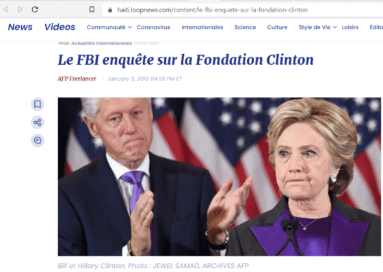 LOOP News : Corruption clinton Haïti