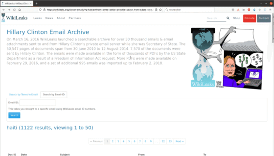 wikieaks hillary email