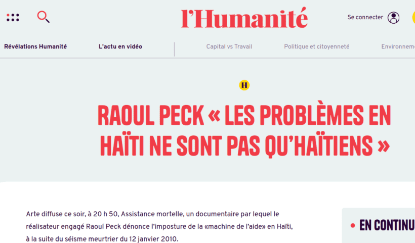 Raoul Peck - corruption internationale Haïti