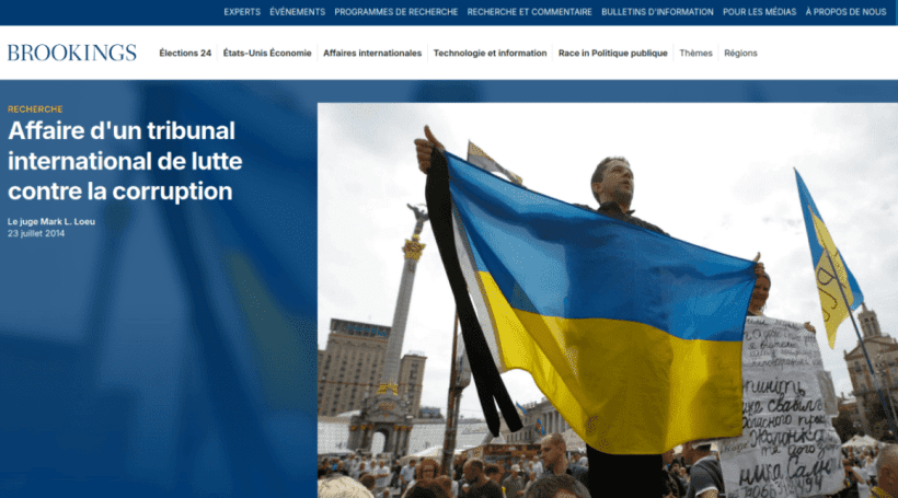 Brookings : Tribunal international lutte corruption