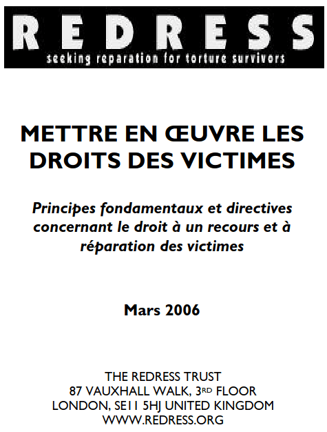 REDRESS : Droits des victimes