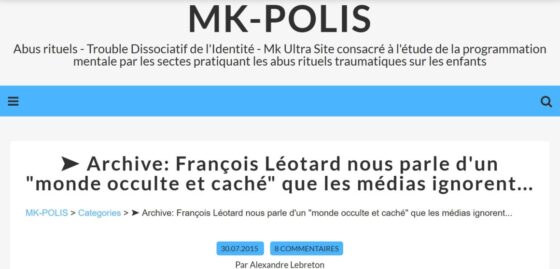 François Léotard nous parle d'un "monde occulte et caché" que les médias ignorent
