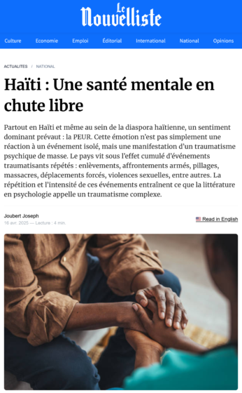 Le Nouvelliste - Haïti santé mentale