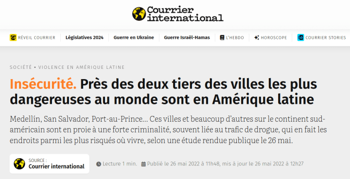 Courrier international : Trafic international Haïti