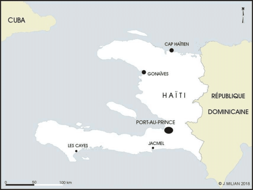 Carte générale d'Haïti By TUBS - CC BY 3.0, https://commons.wikimedia.org/w/index.php?curid=17235256