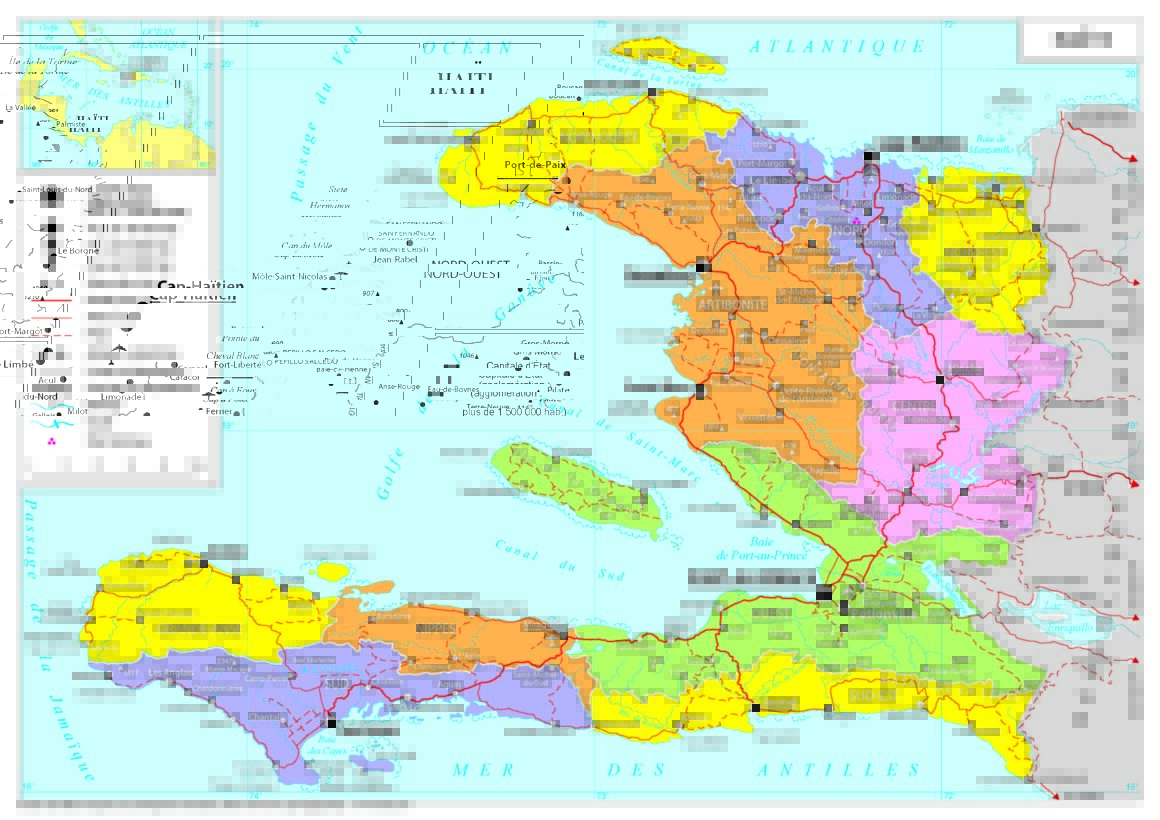 Carte Haiti By TUBS - CC BY 3.0, https://commons.wikimedia.org/w/index.php?curid=17235256